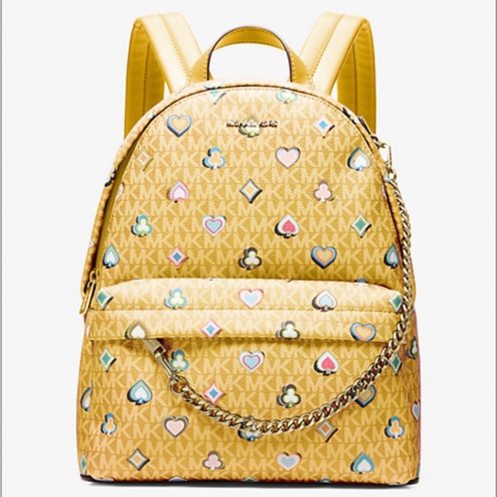 Michael Kors Slater Medium Printed Signature Logo Backpack